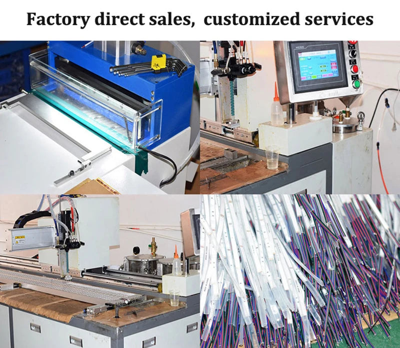 Solar LED Strip Light, Brightly lit outdoor decor with solar power and remote control.