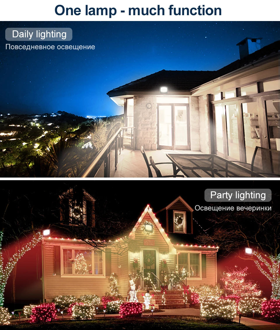 TUYA RGB christmas light, Multifunctional lamp for daily use, party lighting, and outdoor ambiance.