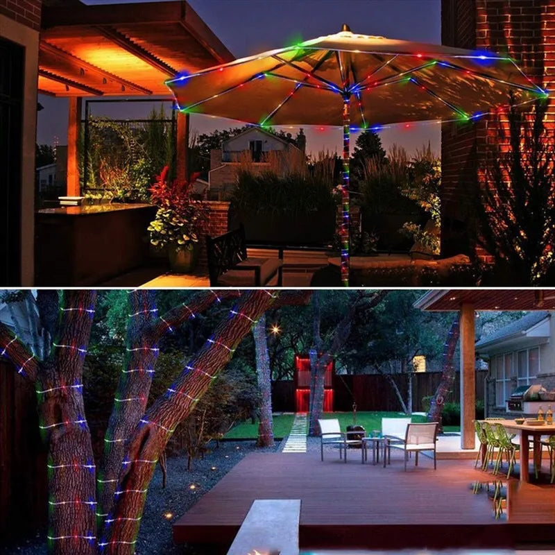 300LED Solar Powered Rope Strip Light, 