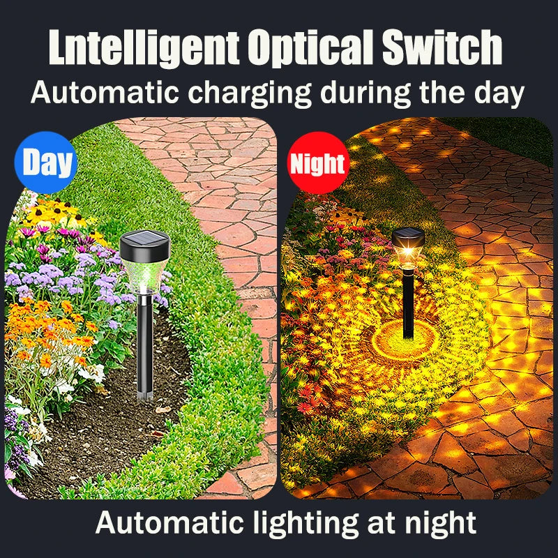 LED Lawn Solar Light, Intelligent solar-powered light that charges during the day and turns on at night.