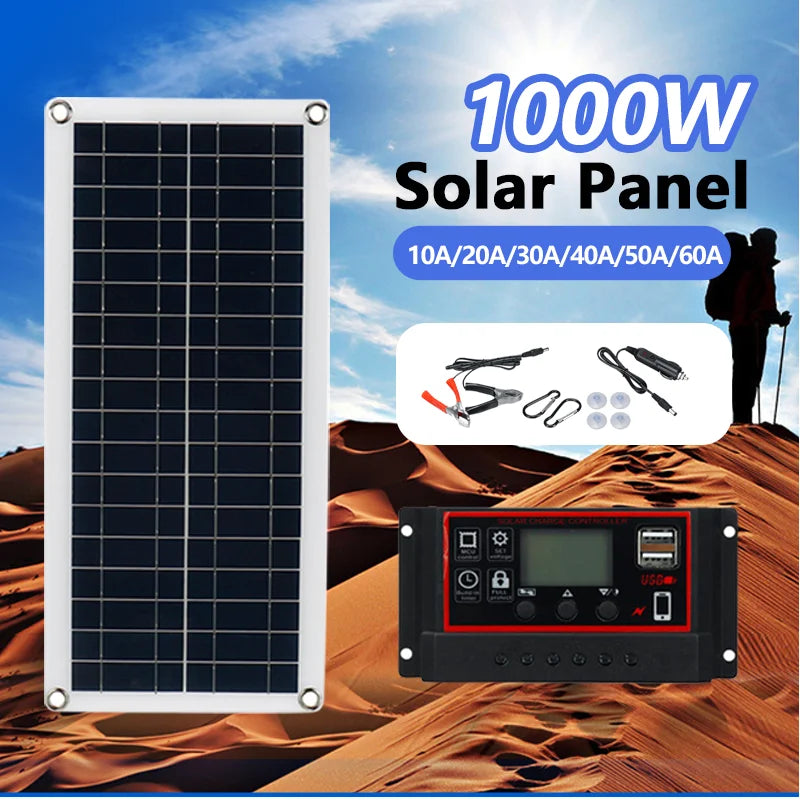 From 20W-1000W Solar Panel, Compact solar panel charges devices up to 100W.