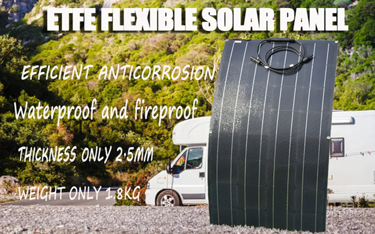 Solar Panel, High-tech tent with waterproof and fire-resistant features, lightweight and easy to handle.