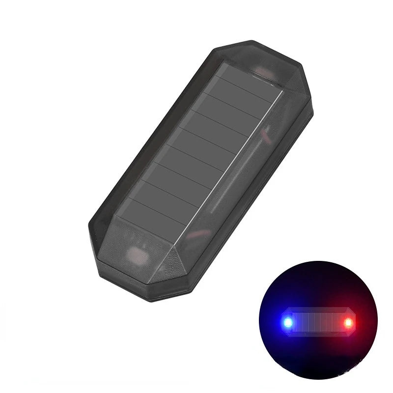 Car Solar LED Mini Warning Light, Mini motorcycle warning light with solar-powered LED tech for safe night riding.