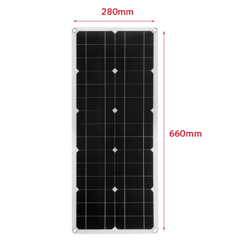 18V Solar Panel, Color variations may occur due to lighting and screens; actual product colors may differ from images.