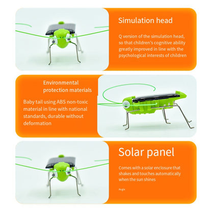 Solar Grasshopper Toy - Puzzle Children Selected Gift Simulation Insect Gift Boys And Girls Science Education Funny Moving Toy Kid