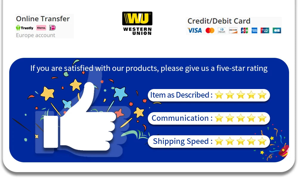 Review our product and pay with online transfer, credit/debit card (Visa) or Trustly.