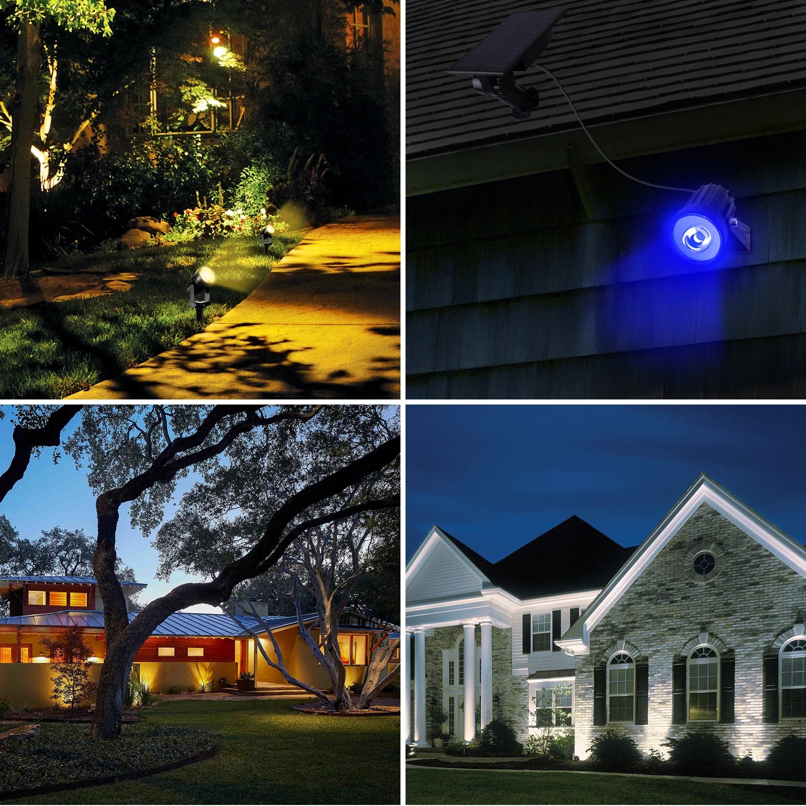 T-sunrise Solar LED Outdoor Light, Light-sensitive device, activates only in low-light conditions.