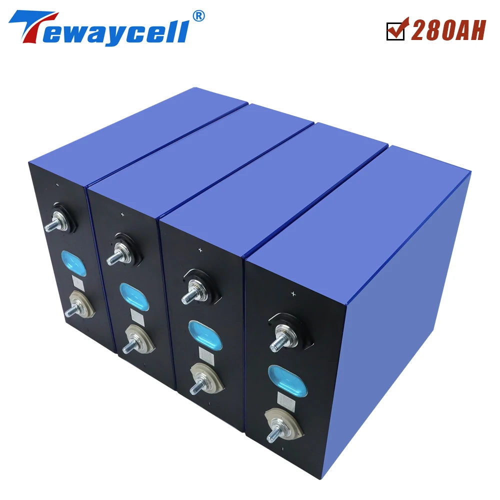 Tewaycell 280Ah Lifepo4 Rechargable Battery, Do not combine with other battery types or modular units