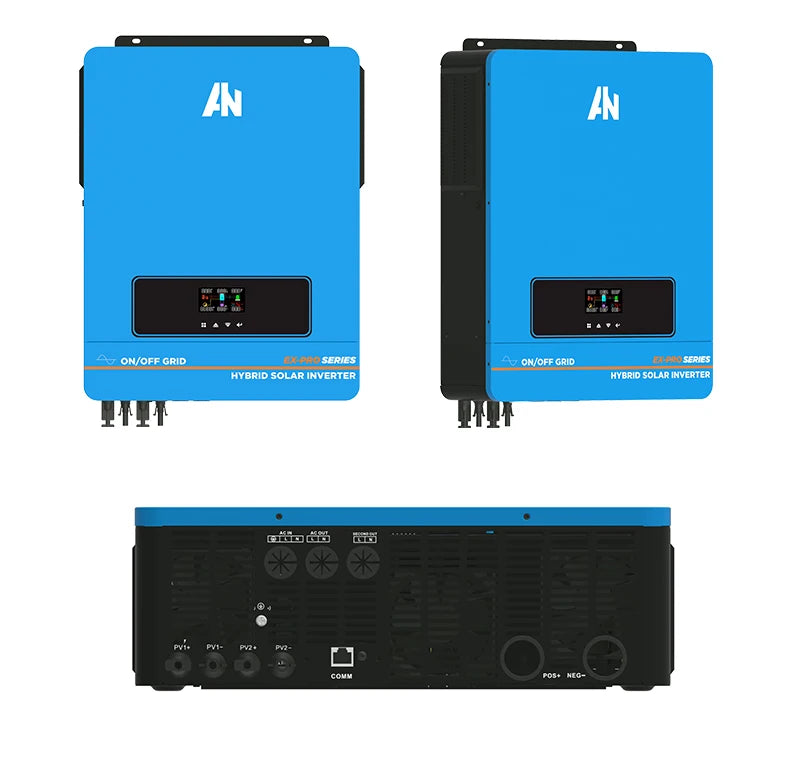 7200W 8200W 10200W On and Off Grid Solar Inverter, Hybrid solar inverter with MPPT and pure sine wave DC output for battery charging.