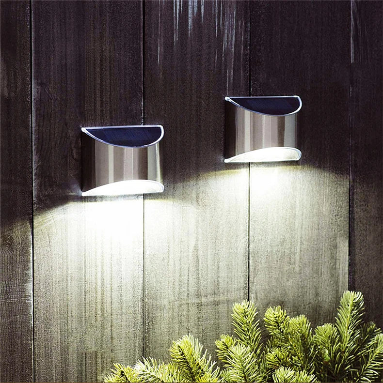 Solar Wall Light, Warm and white lights create a cozy atmosphere with varied color temperatures.