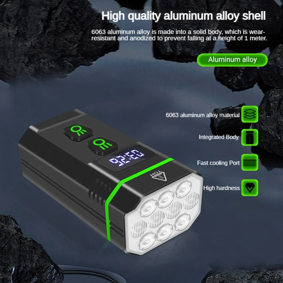 Durable 6063 aluminum shell with anodizing for wear resistance and scratch protection.