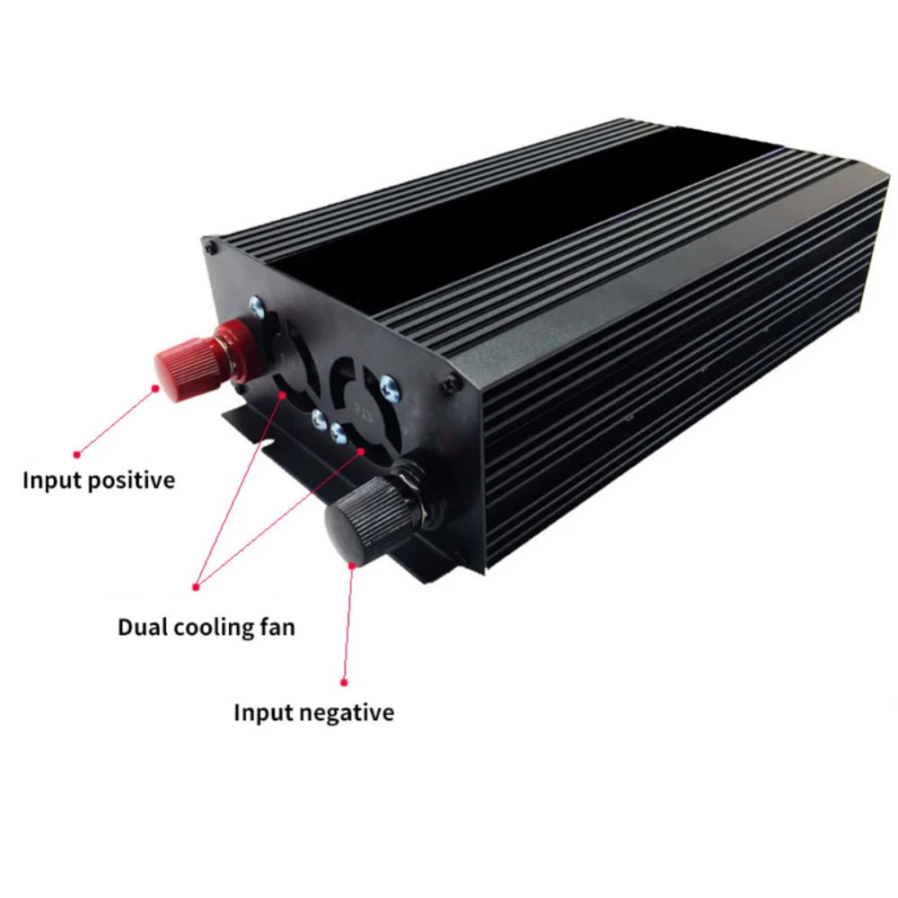 Pure Sine Wave Inverter, Features dual cooling fans for efficient heat dissipation