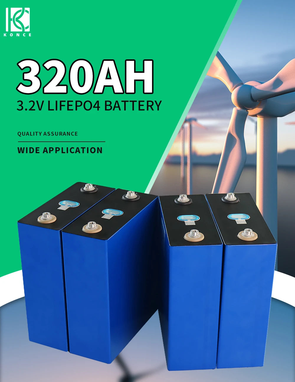 320AH Lifepo4 Battery, High-performance battery pack for electric vehicles, homes, boats, and wheelchairs.