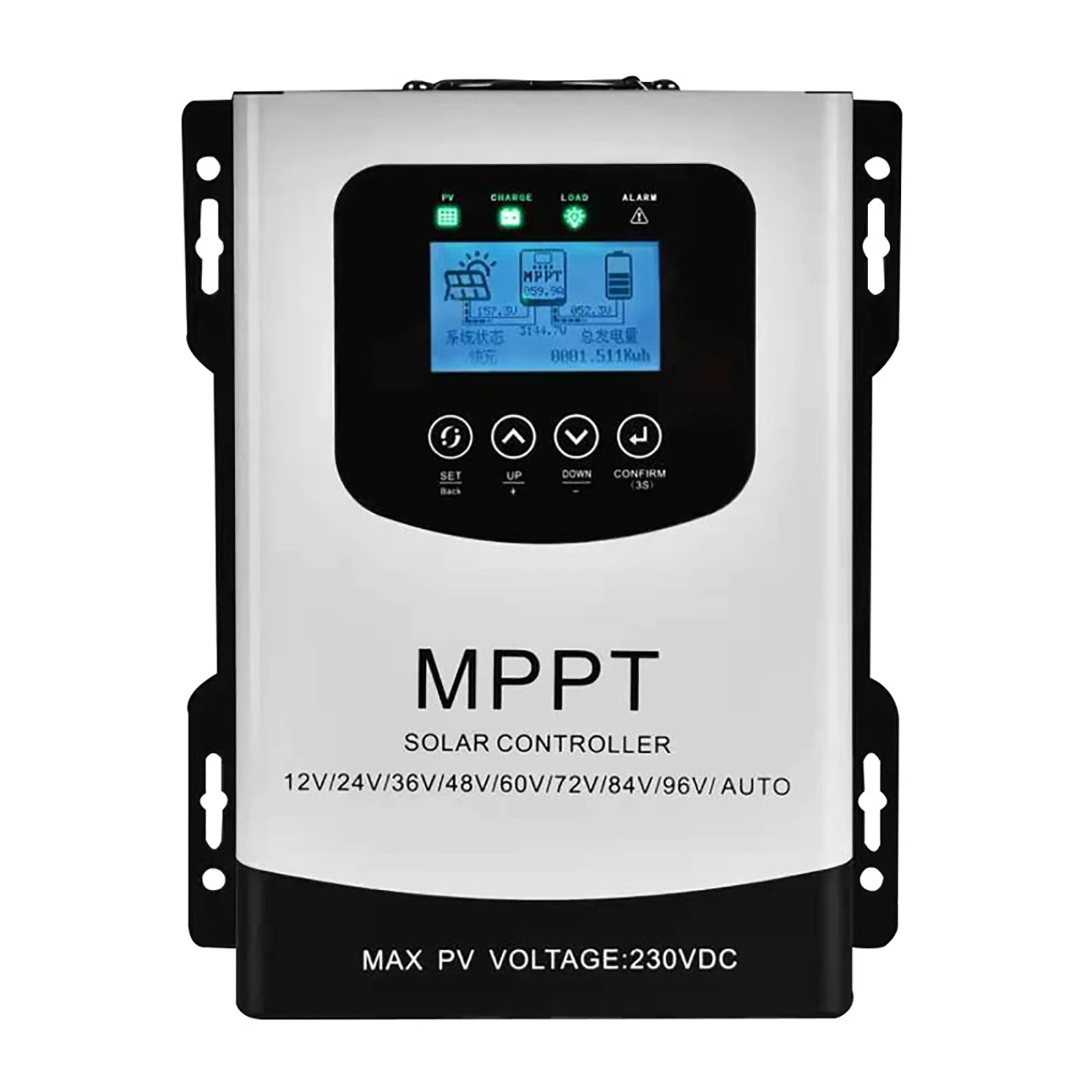 50A 60A MPPT Solar Charge Controller, Charge controller for LiFePO4 batteries: supports various voltages and features auto max voltage and PWM charging.