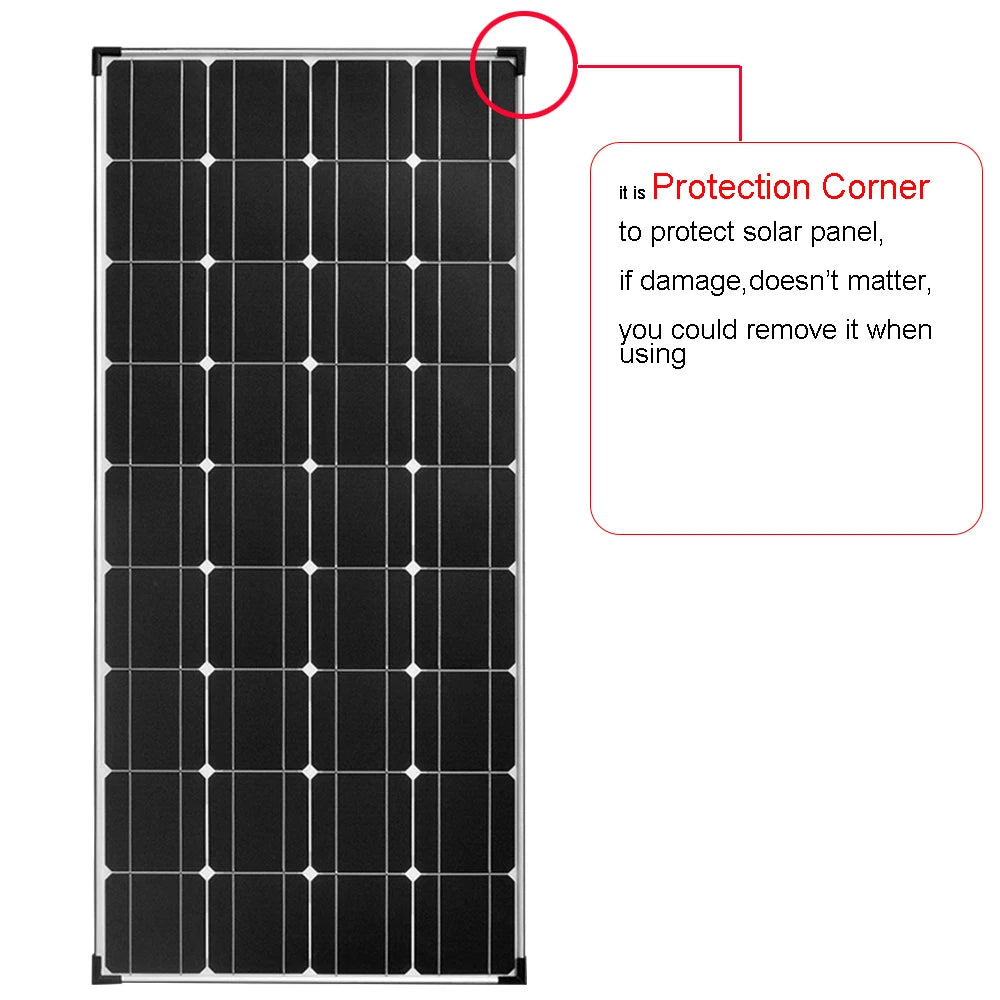 Protected corner design allows for easy removal and reinstallation of solar panels without impacting function.