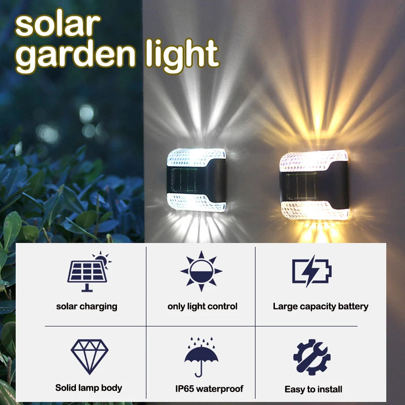Led Solar Sunlight, Automated solar-powered lamp with rechargeable battery, durable design, and waterproof features.