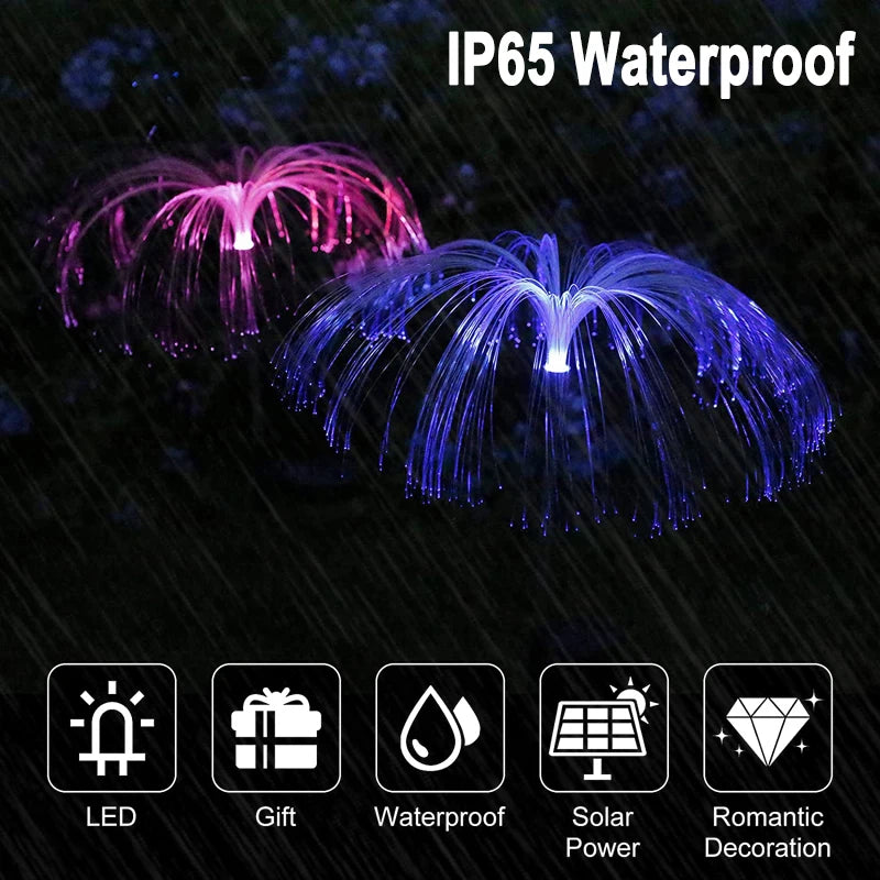 Solar Garden Light, Waterproof solar-powered LED decoration for creating romantic ambiance outdoors.