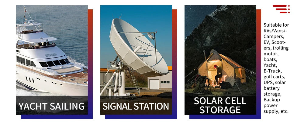 3.2V 50AH Lifepo4 Battery, Lithium iron phosphate deep cycle battery for RVs, campers, and marine use.