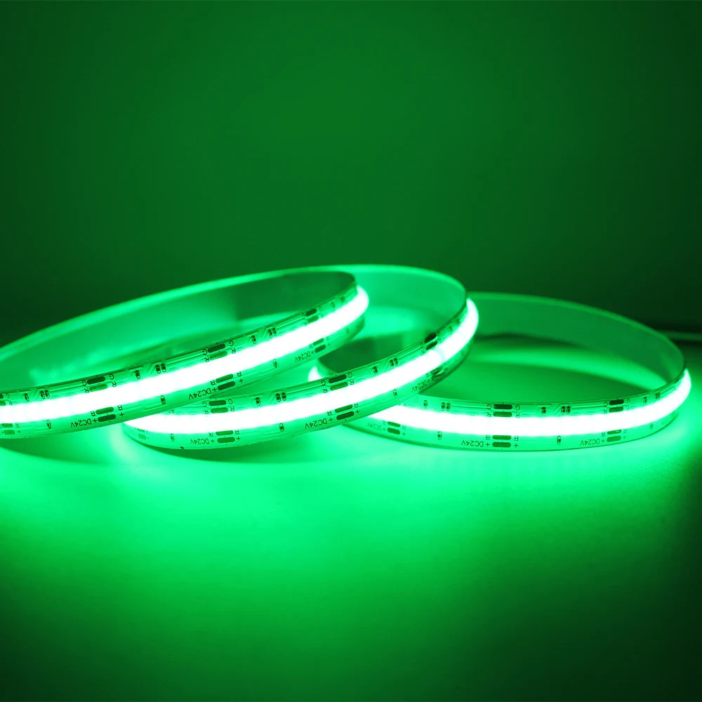 RGB COB LED Strip Light, RGB LED strip only, no packaging or accessories included.