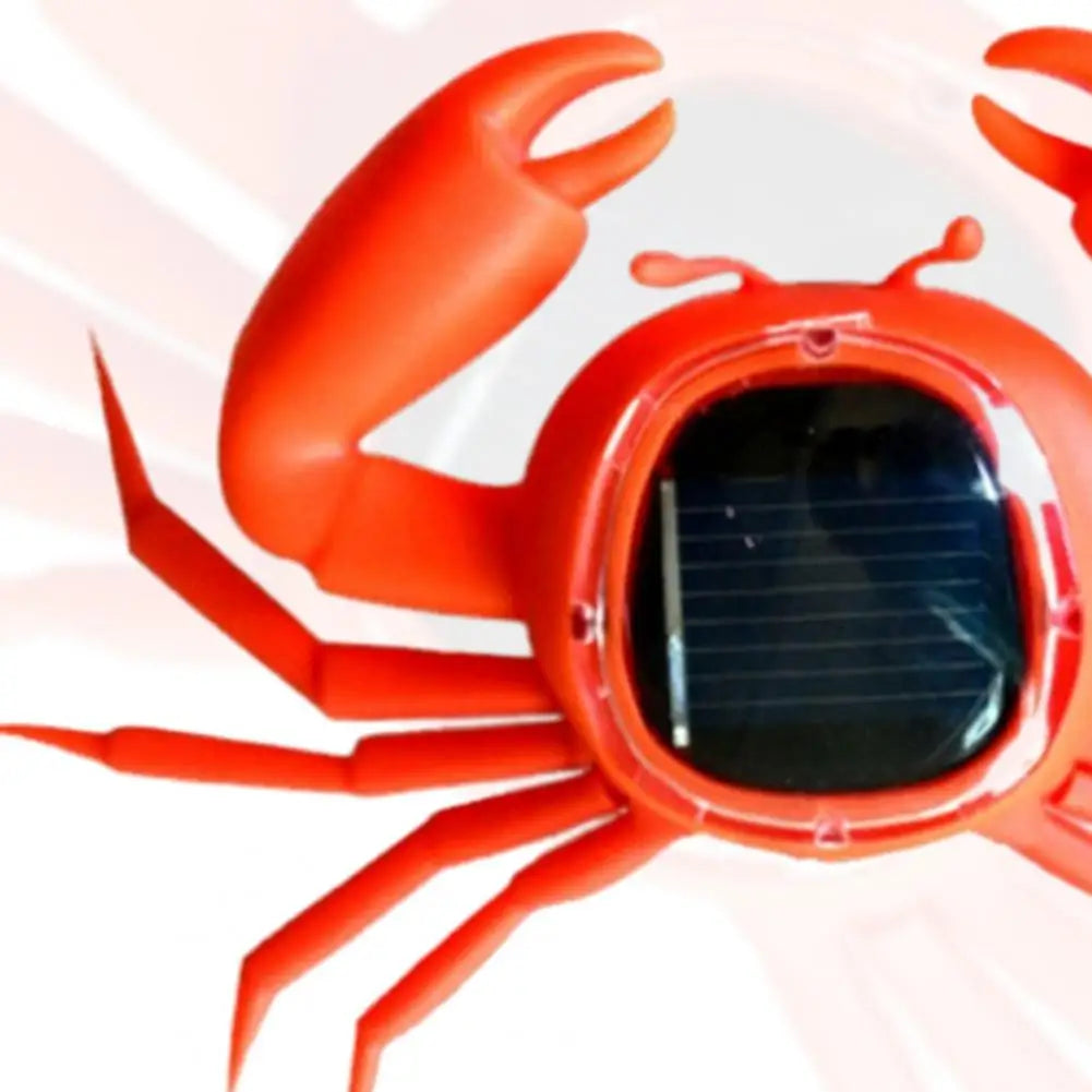 Solar Toy, Solar-powered toy crab with shock-resistant design, educational science puzzle, and no batteries needed.