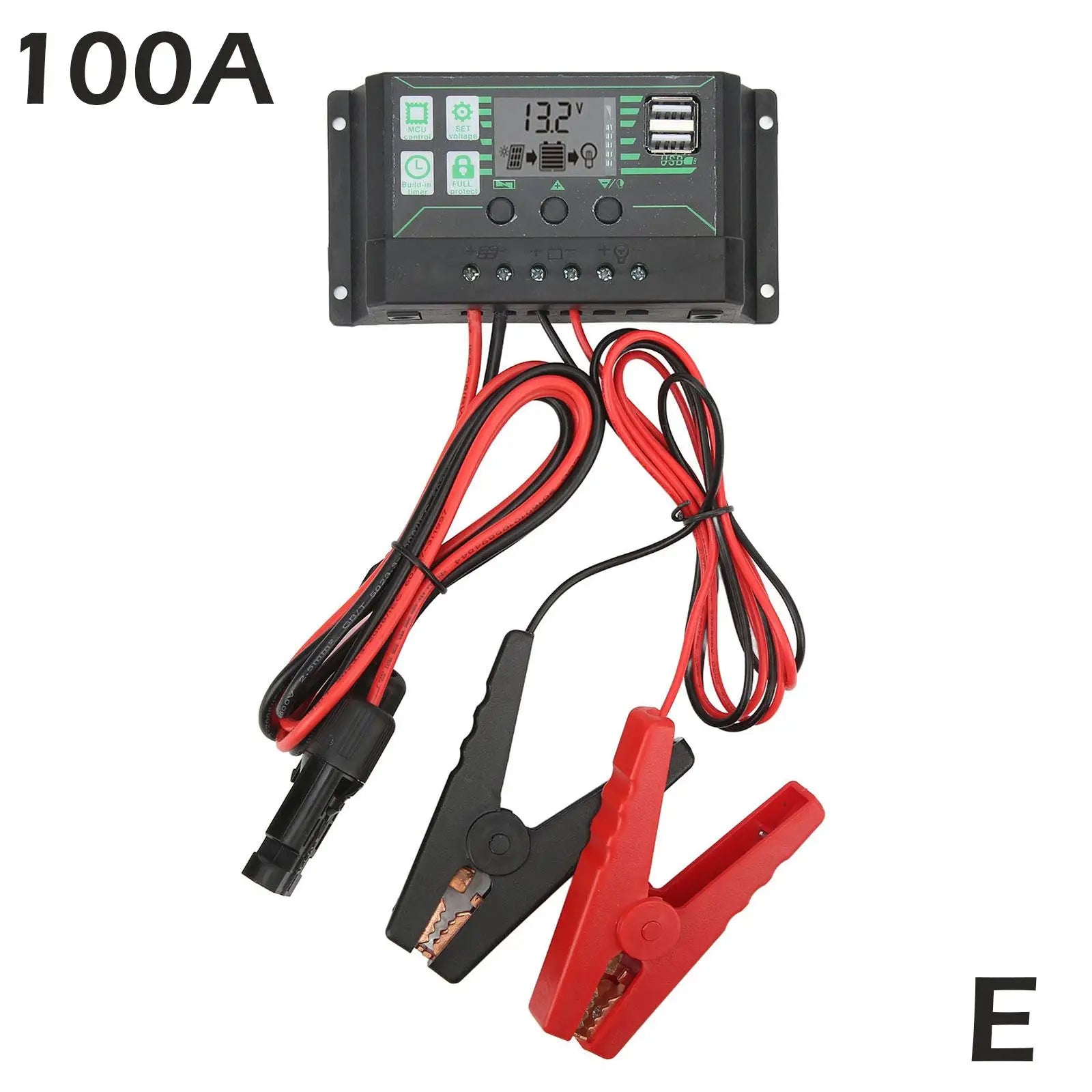 MPPT 10/20/30/60/100A Solar Charge Controller, High-power charging circuit with anti-return and ultra-low heating features.