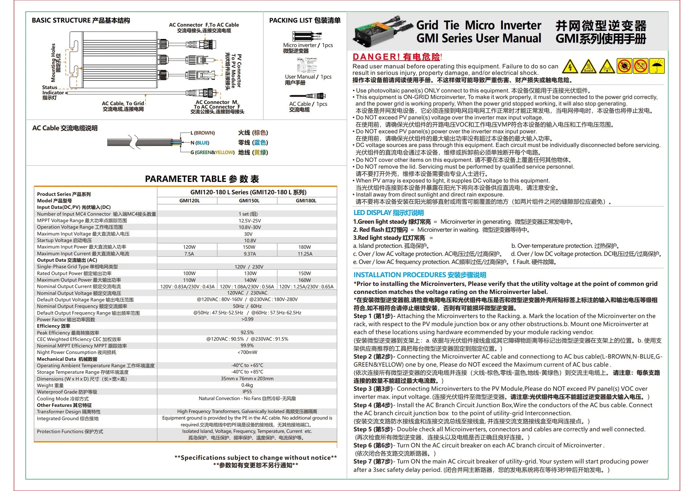 PV Grid Tie Micro Inverter G