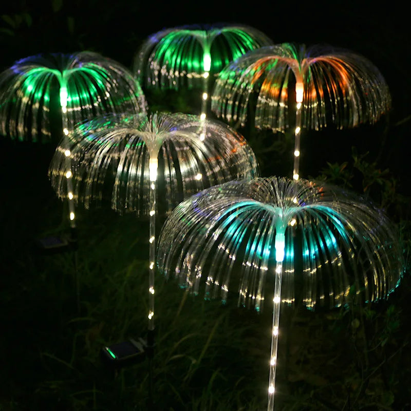 Auto On/off Colorful Lawn Light, Waterproof design (IP65) withstands rain, snow, and ice.