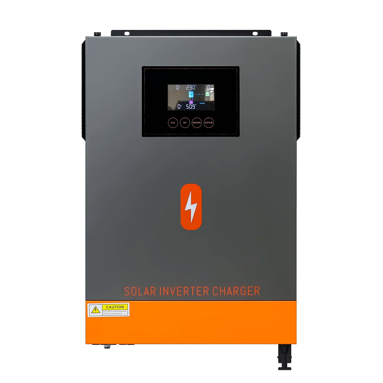 PowMr Grid Tie Inverter, Outdoor use only; follow installation and safety guidelines to avoid hazard from electrical components.