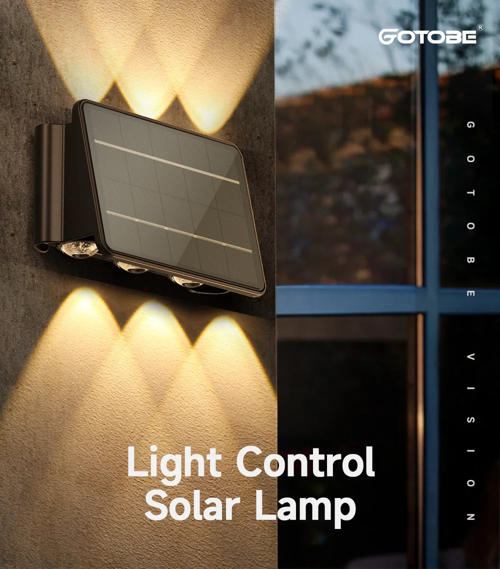 Solar LED Light, Control solar lamp for outdoor use