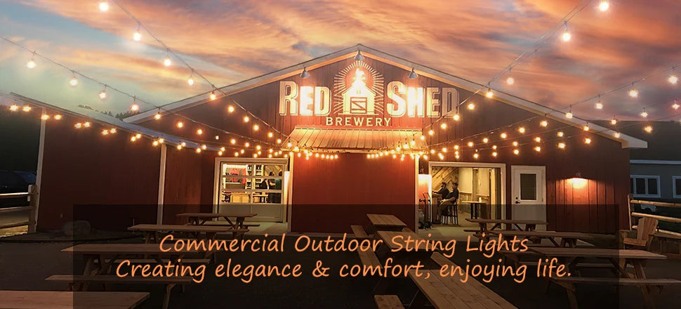 Elegant outdoor lighting for comfortable gatherings