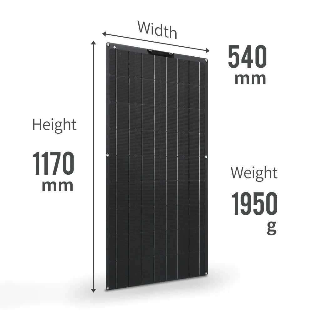 12v solar panel, Lightweight and compact, this panel is perfect for travel, camping, or boat use.