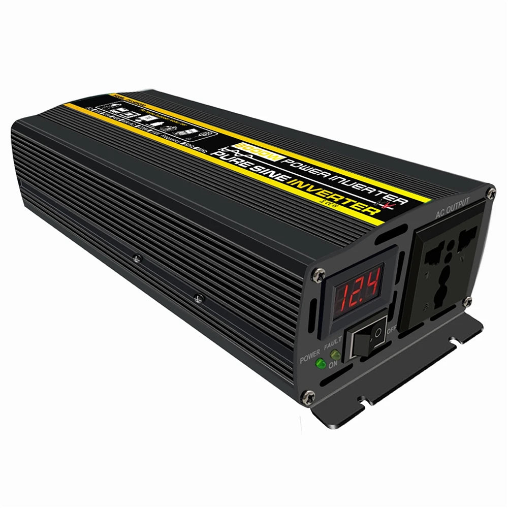 Pure Sine Wave Power Inverter: DC to AC converter for 12V-60V input and 110V/220V output up to 8000W.