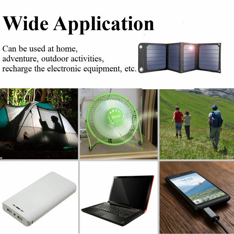 160W Foldable Solar Panel, Portable power bank for charging devices on-the-go, ideal for home, adventure, and outdoor use.