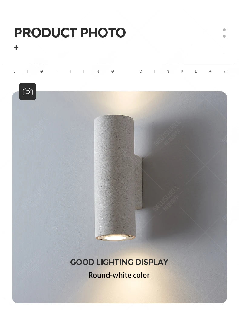 Outdoor lighting display with round-white design, showcasing good lighting effects.