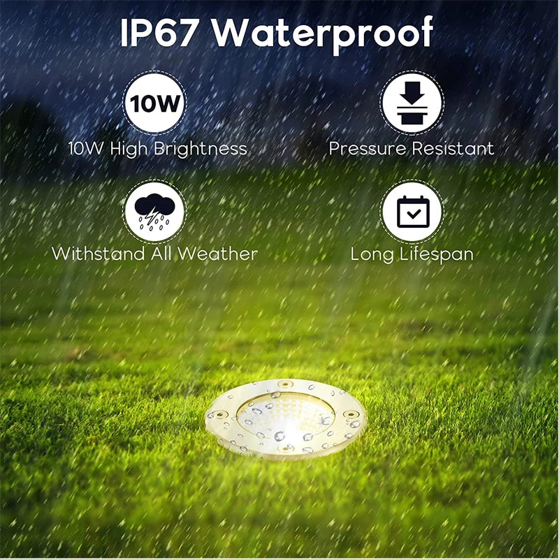LED Lawn Lamp Outdoor Garden Light, Rugged design withstands water and pressure, ensuring bright display in harsh weather.