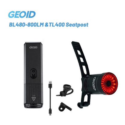 BL710 Bike Smart Front Light - USB Rechargeable Cycling Headlight IPx6 Waterproof LED Bicycle Flashlight Lamp