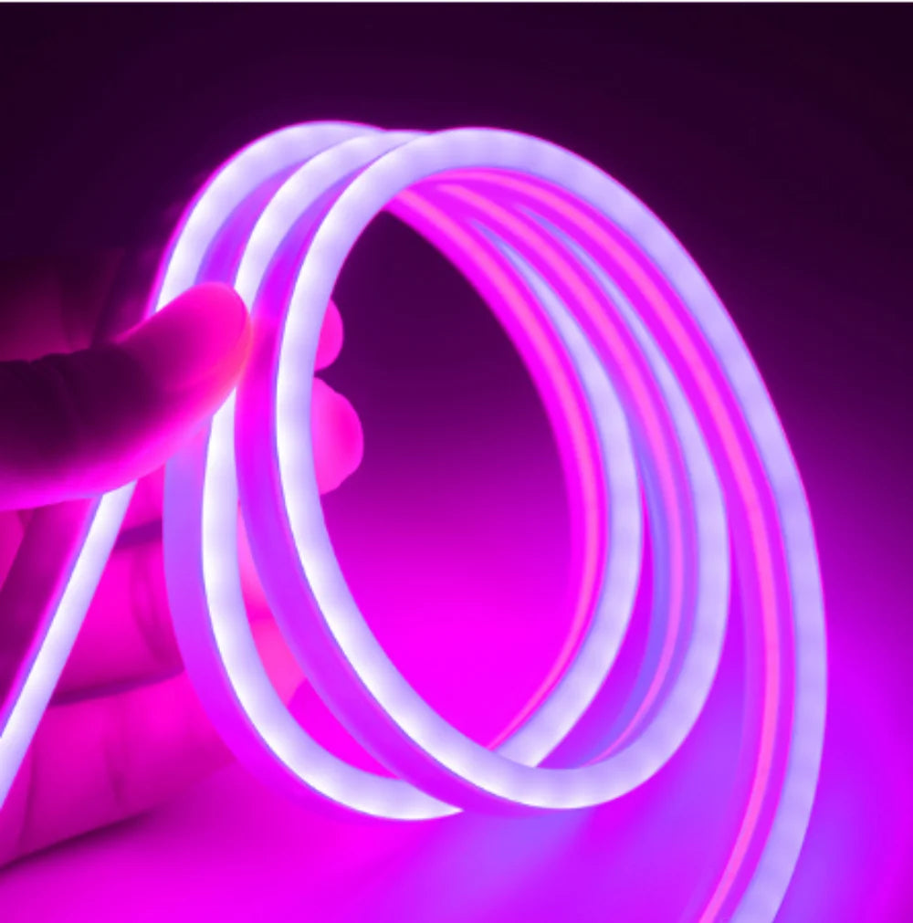 Flexible Tira Led Neon Flex Led Strip Light, Waterproof and versatile, this rope light is ideal for outdoor use, featuring a silicone sleeve and LED strip.