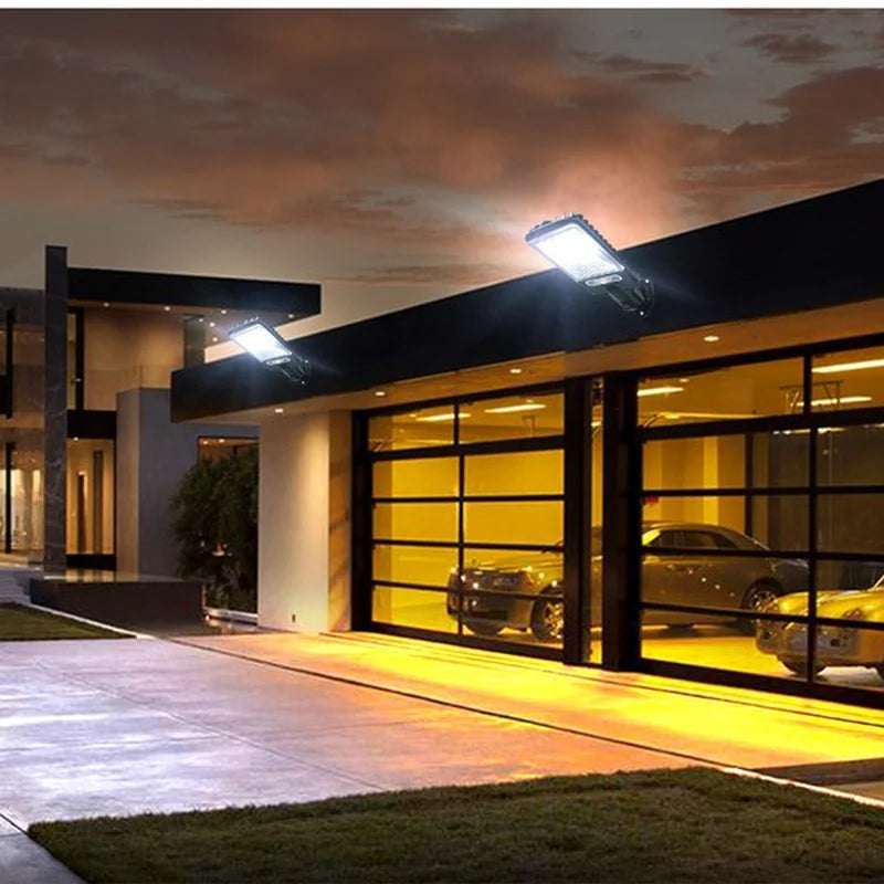 Solar Street Light, Smart remote control with motion-sensing technology for energy-efficient lighting.