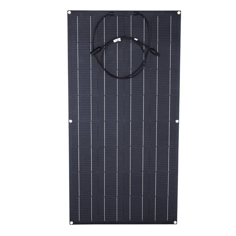 300W ETFE Semi-flexible 18V Solar Panel, Solar panel for off-grid use, waterproof and durable, ideal for camping or home use in Europe.
