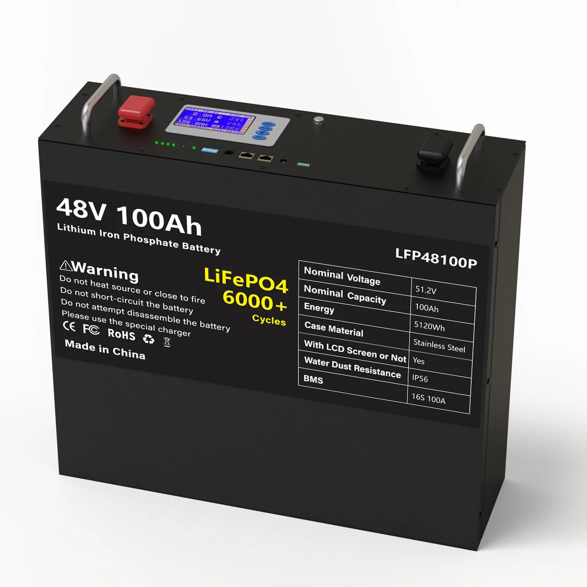 48V 100AH 200AH LiFePO4 Battery, High-performance LiFePO4 lithium-ion battery with 48V nominal voltage and durable design for off-grid and on-grid applications.