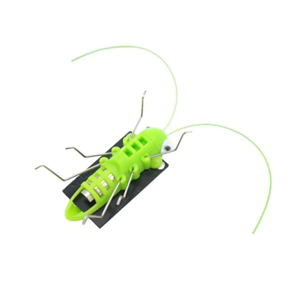 Solar Grasshopper Toy, Colorful solar-powered grasshopper toy that moves and educates kids about science, perfect gift for boys and girls.