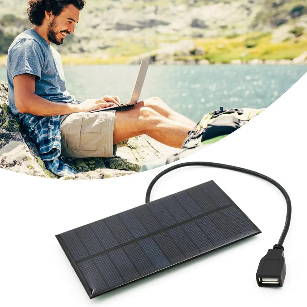 Mini 5.5V Portable USB Solar Panel, Environmentally friendly, energy-saving, and pollution-free.