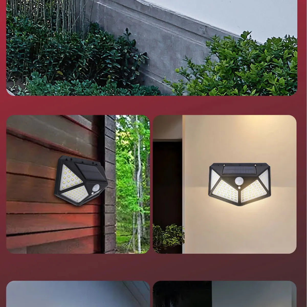 Solar-powered LED light with IP65 protection, 3-year warranty, and certifications from CE, EMC, LVD, and ROHS.