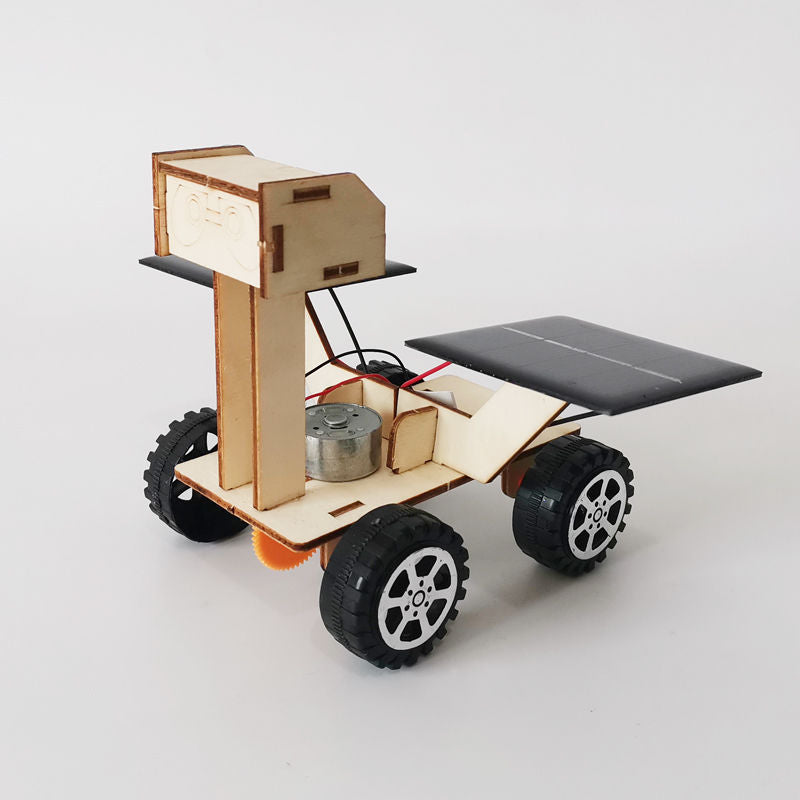 Estudiante de ciencia y tecnología Pequeña producción Solar Moon Mars Rover Robot - Diy Materiales hechos a mano Física Juguete Tallo Juguetes