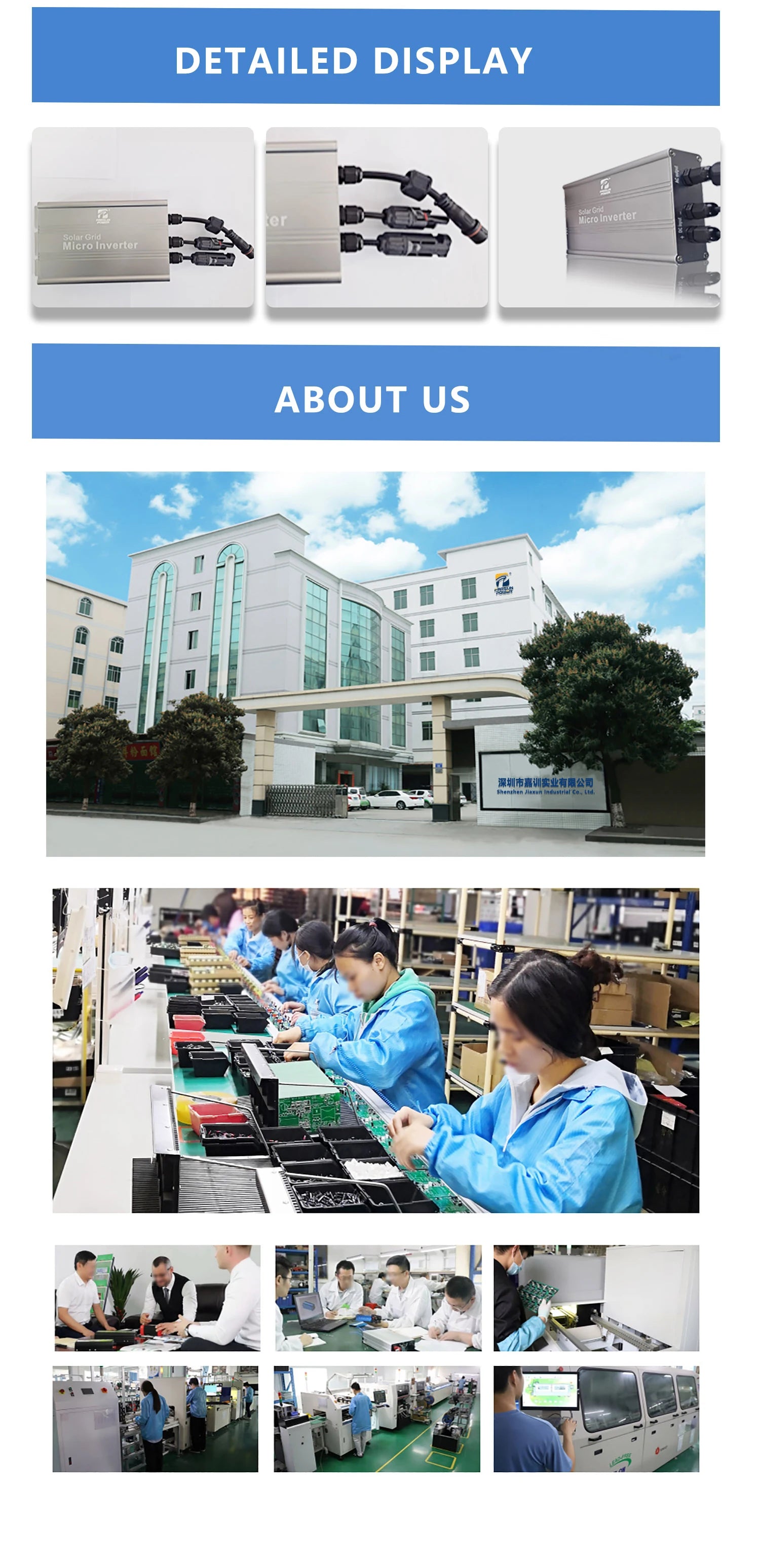 MPPT Solar Grid Tie Micro Inverter, Micro inverters for grid-tied solar systems with 500W-700W output, suitable for 120V or 230V applications.