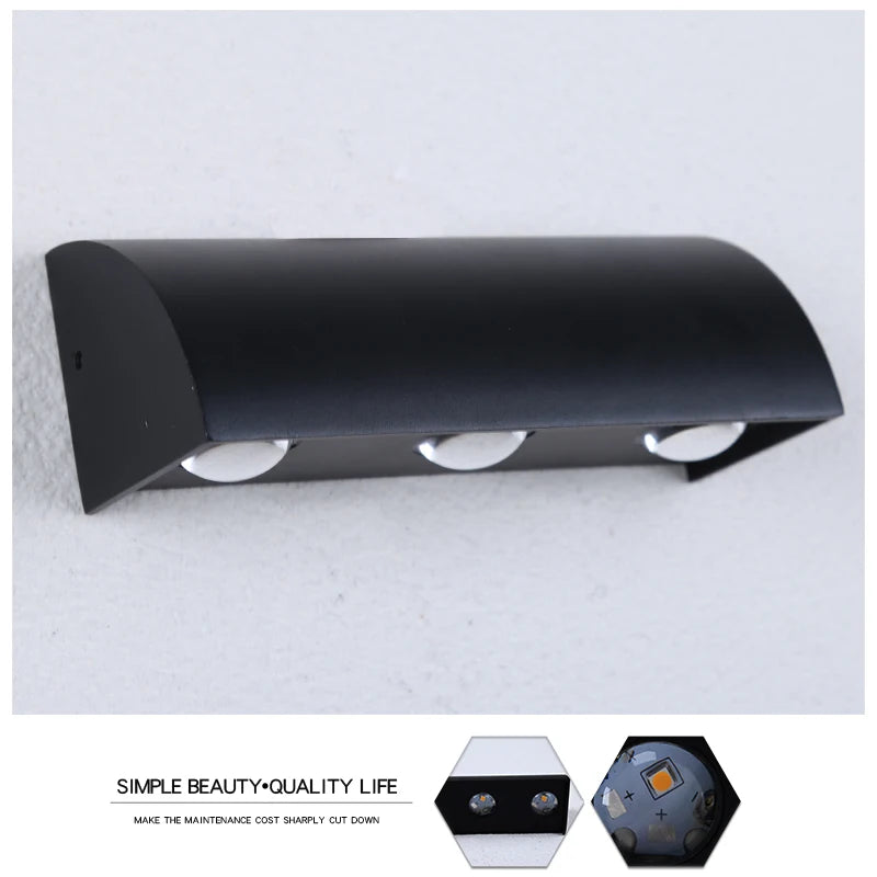 Waterproof Wall Light, Waterproof LED light with elegant design and low maintenance for outdoor use.