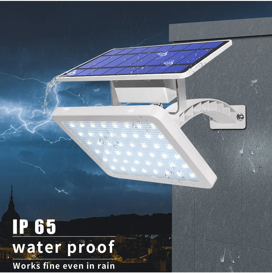 48 leds Solar Light, Please note that solar lamp performance depends on sun exposure; actual runtime and charging time may vary.