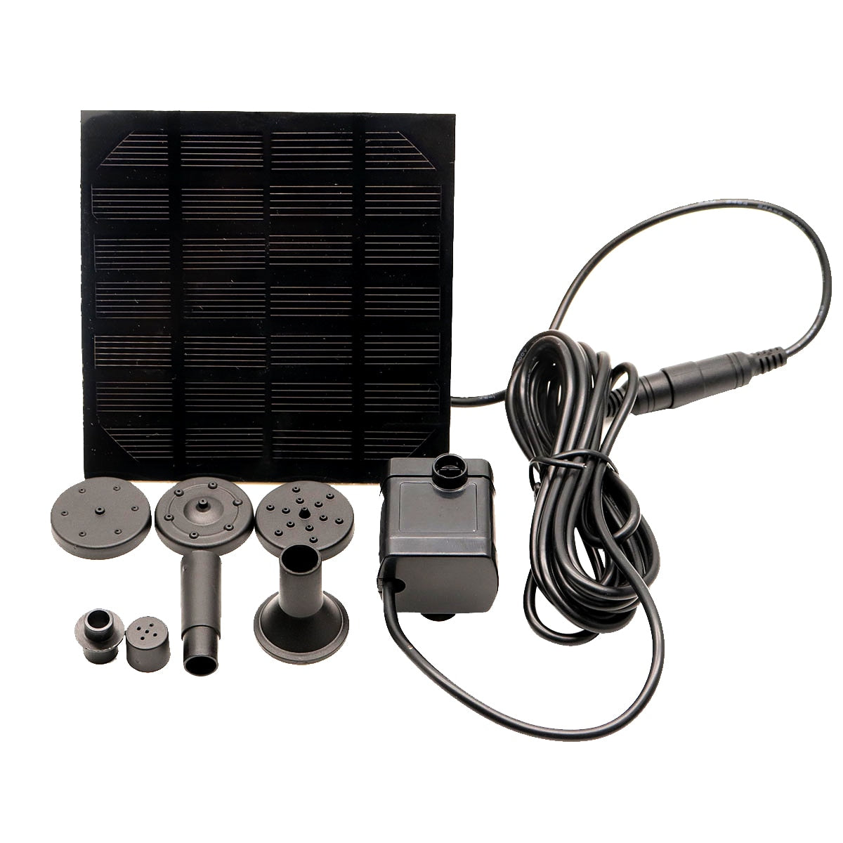 Solar Panel Powered Water Fountain Pool Pond Garden Water Sprinkler Sprayer with Water Pump &amp Spray Heads Aquarium fountain