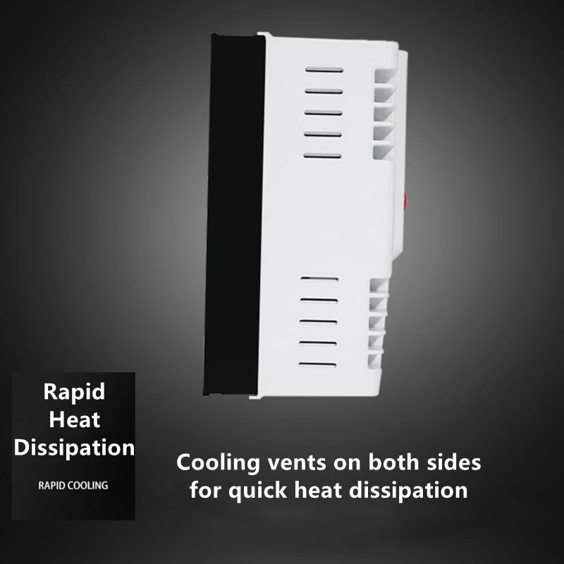 WiFi APP Control Solar Charge Controller, Features rapid heat dissipation with cooling vents on both sides for efficient temperature management.