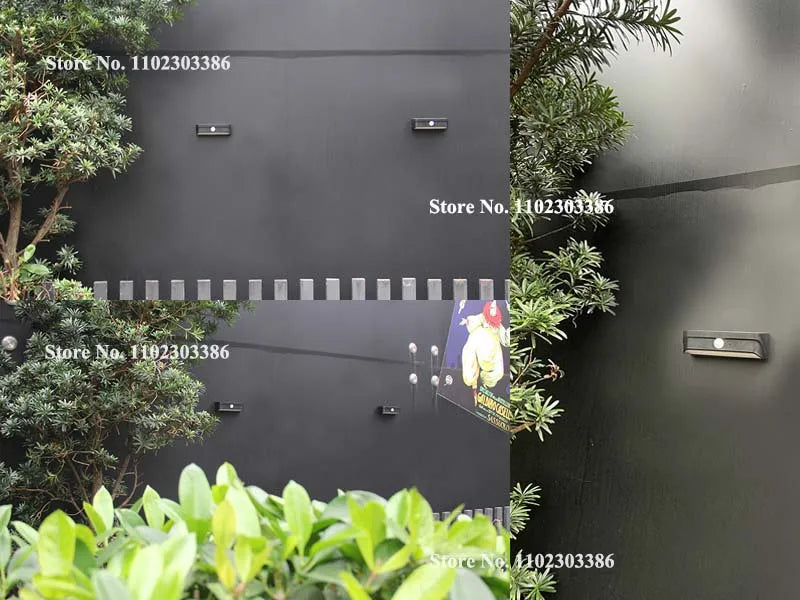 Motion Sensor LED Solar Light, Solar-powered outdoor light with motion sensor and waterproof design for porch, fence, stair, or garden use.